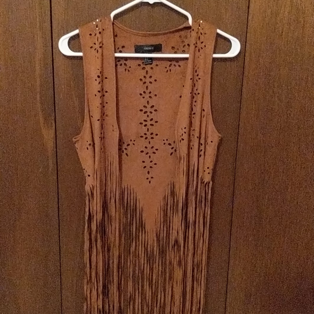 Hippy fringe vest